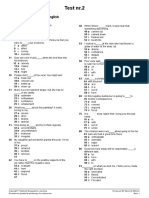 Test nr.2: Vocabulary and Use Your English