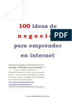 100 Ideas De Negocios Para Emprender En Internet.PDF