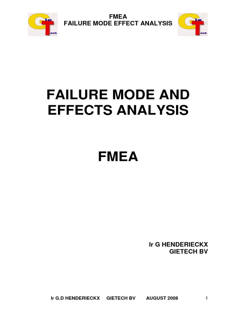 Fmea Risk Management Risk