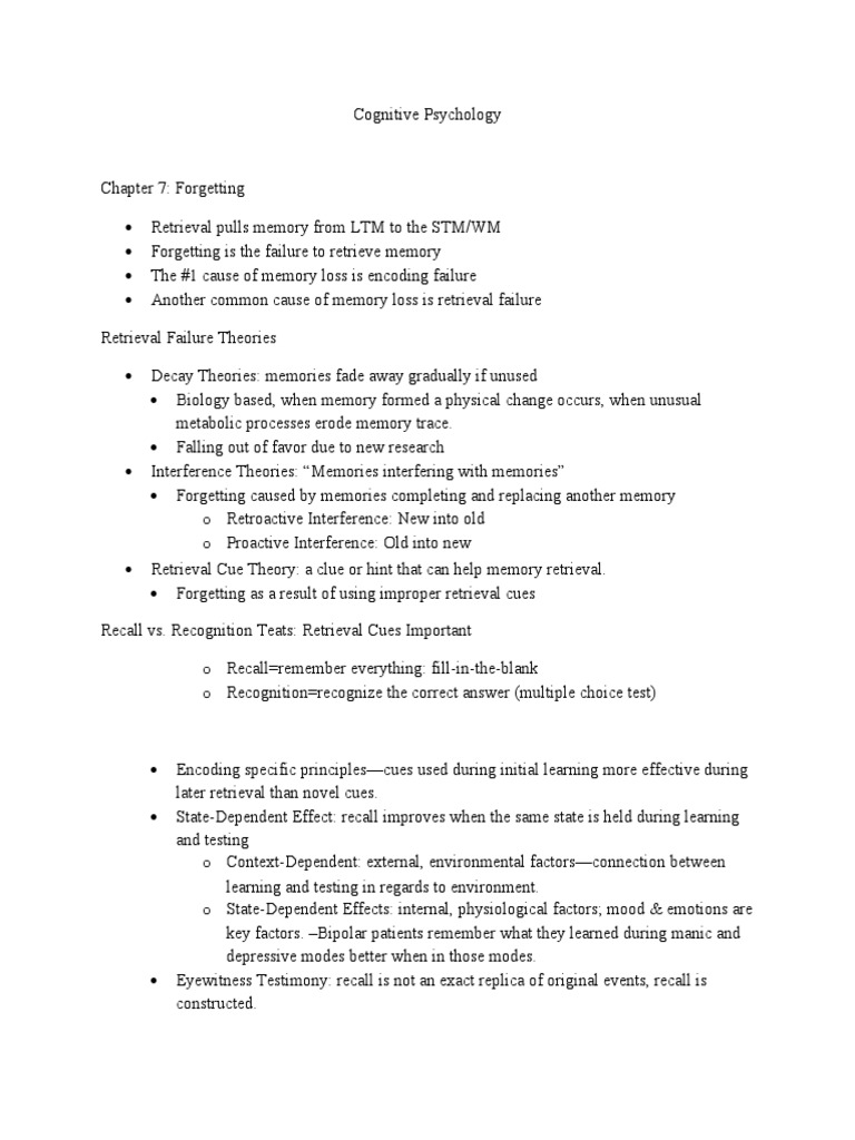 Cognitive Psychology Insights | PDF | Psychology | Concept