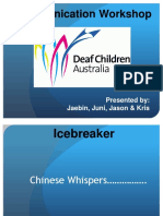Dca Communication For Deaf Children