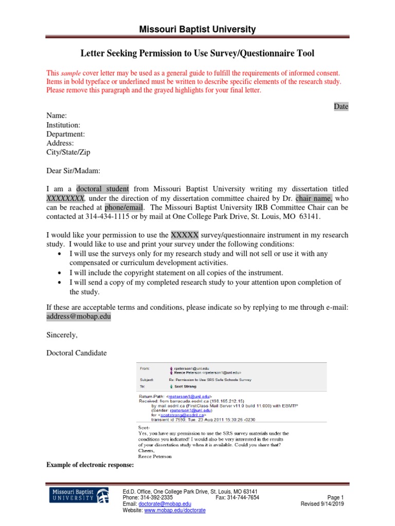 LetterSeekingPermissiontoUseSurvey.QuestionnaireTool.Response