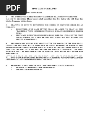 Vehicles List