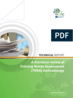 A Literature Review of Training Needs Assessment (TRNA) Methodology