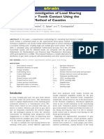 Experimental Investigation of Load Sharing in Multiple Gear Tooth Contact Using The Stress-Optical Method of Caustics