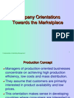 Lecture 4. Company Orientations Towards The Marketplace