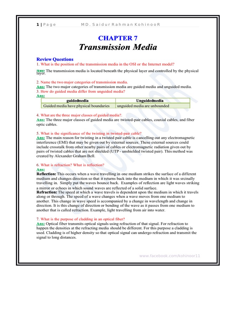 Understanding Transmission Media: An Analysis of Guided and Unguided ...