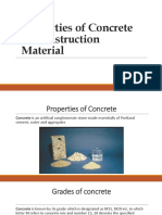 Properties of Concrete As Construction Material