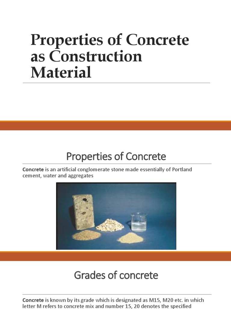 Key Properties of Concrete in Construction | PDF | Strength Of ...