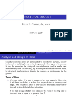 Structural Design I: Felix V. Garde, JR., Msce