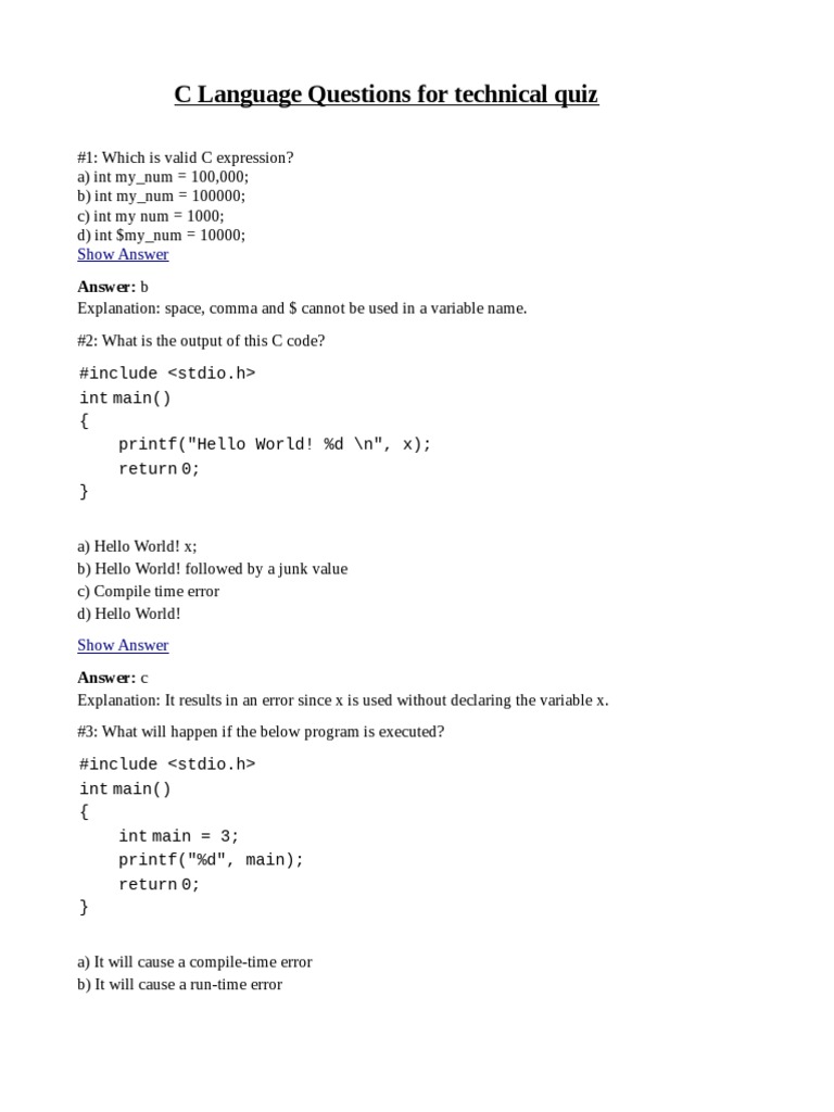 C C Programming Language Computer Programming