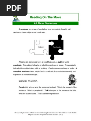 Rom All About Sentences Pdf Question Language Mechanics