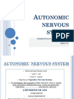 Utonomic Nervous System: Presentation and Reported By. Alfred P. Padit Bsed P.E