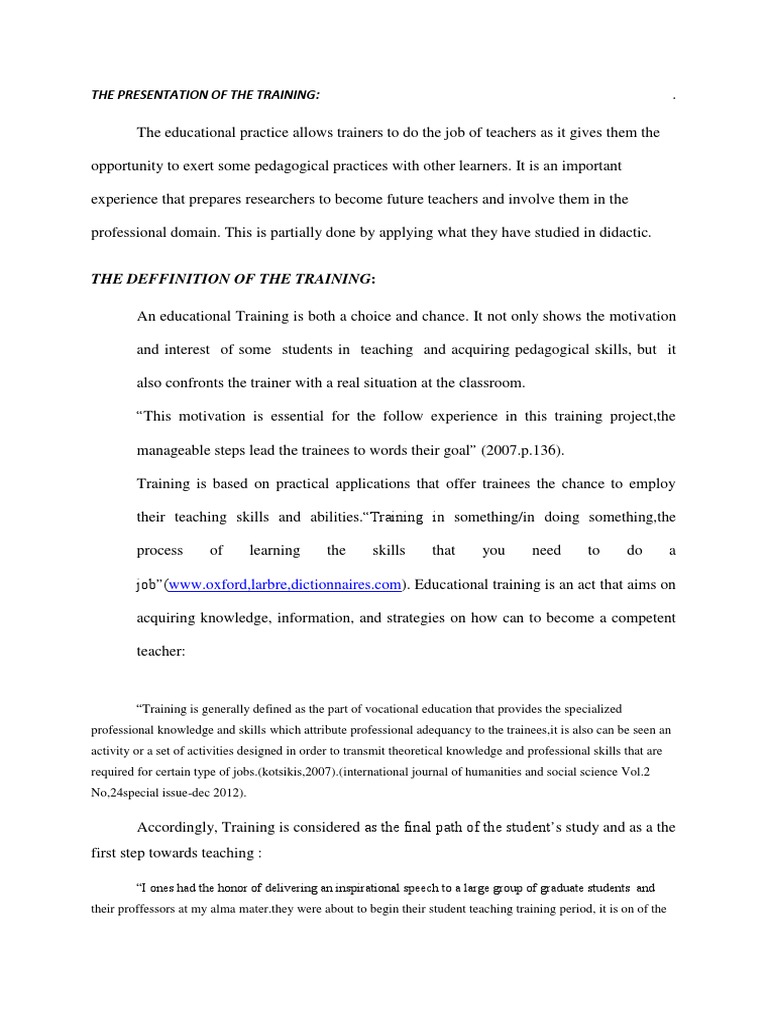 Teacher Training Insights | PDF | Pedagogy | Teachers