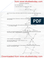 CBSE Class 9 Triangles Worksheet