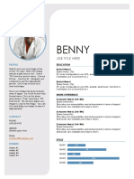 Resume Template - Benny