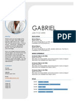 Resume Template - Gabriel