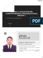 Semana 01 - HISTORIA Y EVOLUCION DEL COMPORTAMIENTO ORGANIZACIONAL PDF