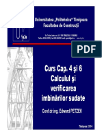 C4 Si 6 Calculul Si Verificarea Imbinarilor Sudate (Compatibility Mode)