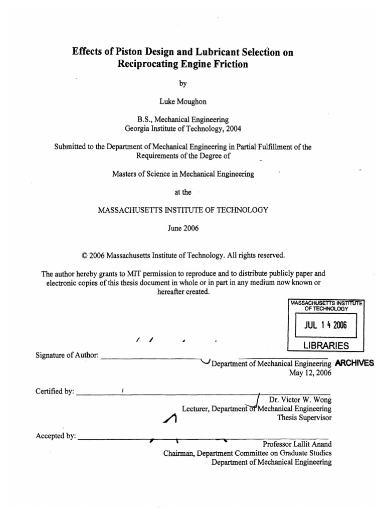 Effect of Piston Design and Optimization Reciprocating | PDF | Fluid ...
