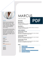 Resume Template - Marcus