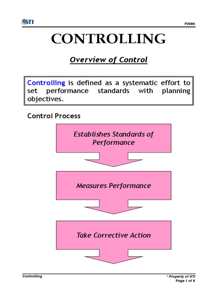 WK 13 Session 35-37 Slides 1-8 Controlling | PDF | Financial Accounting ...