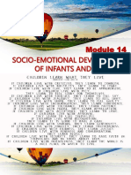 Socio-emotional development of infants and toddlers