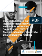 Guía Metodológica para la implementación del Plan Nacional de Formación y Capacitación (PNFC) - Profesionalización y Desarrollo de los Servidores Públicos - Diciembre 2017.pdf