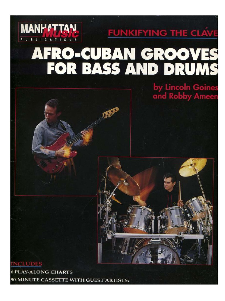 Afro cuban grooves for cheap bass and drums