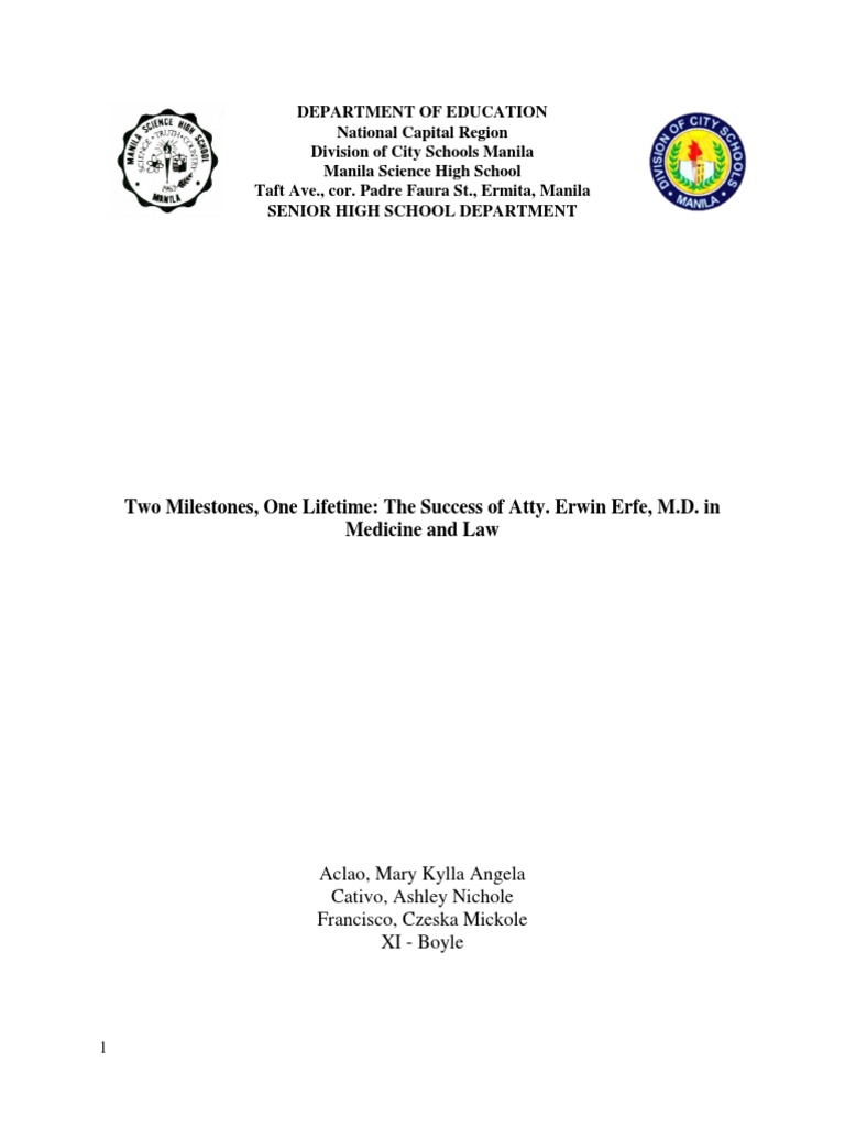 Atty. Erwin Erfe: Dual Success in Law & Medicine | PDF | Physician ...