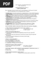 Journalism question & Answer key