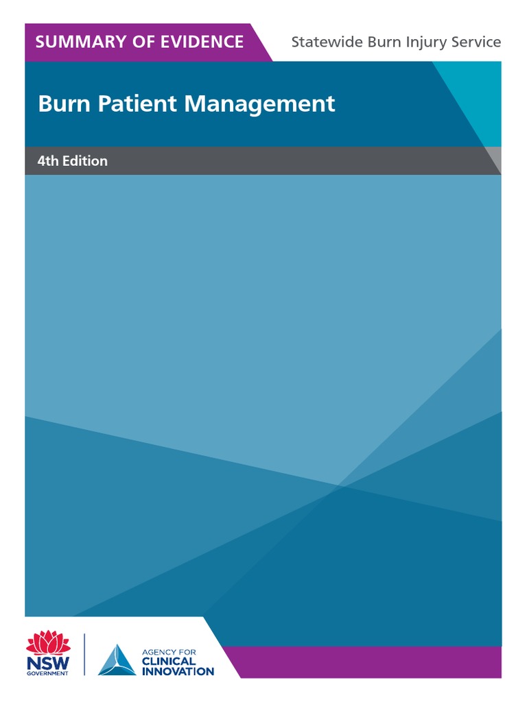 Burns Summary of Evidence PDF Burn Epidermis