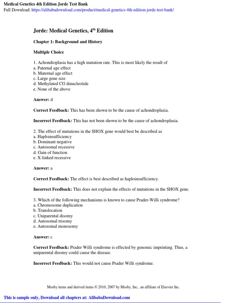 Medical Genetics Jorde Pdf Free Download