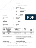 Bio Data