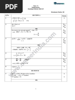 Class: X Mathematics Marking Scheme 2018-19 Time Allowed: 3Hrs Maximum Marks: 80 Qno Section A Marks 1 1