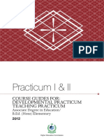 Practicum I & II: Course Guides For: Developmental Practicum Teaching Practicum