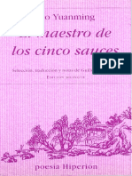 Yuanming Tao - El Maestro de Los Cinco Sauces - Bilingue PDF