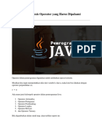 JenisOperatorJava