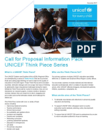 UNICEF Think Piece Call for Proposals Info Pack Final
