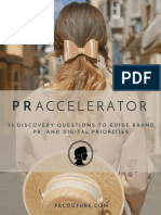 Praccelerator: 55 Discovery Questions To Guide Brand, PR, and Digital Priorities