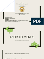 Menu on android development.pptx