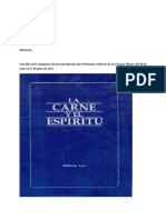 La carne es el cuerpo corrompido por Satanás