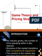 Game Theory and Pricing Strategy Insights