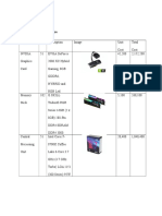 5.1 Cost of Machine A. Computer Hardware