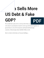 China Sells More US Debt & Fake GDP