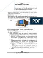 Bab I Pengenalan Komputer: 1. Hardware/Perangkat Keras