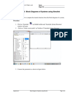 Experiment # 3 Block Diagrams of Systems Using Simulink Objectives