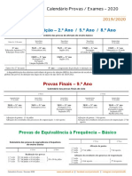 Calendario ProvasFinais Exames 2020 PDF