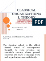 Classical Organizational Theory