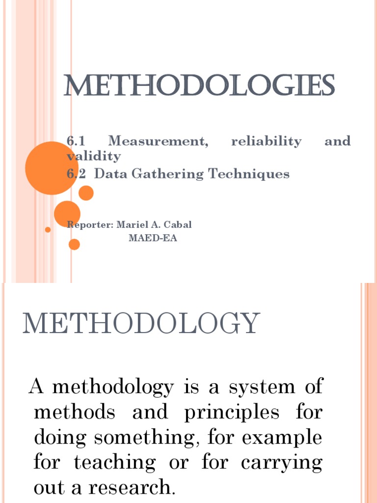 Research Methodologies and Data Collection | PDF | Validity (Statistics ...